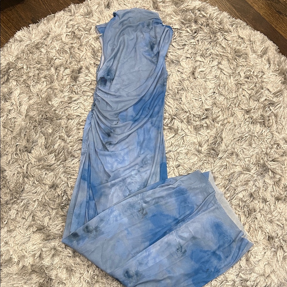 Zara Blue Patterned dress